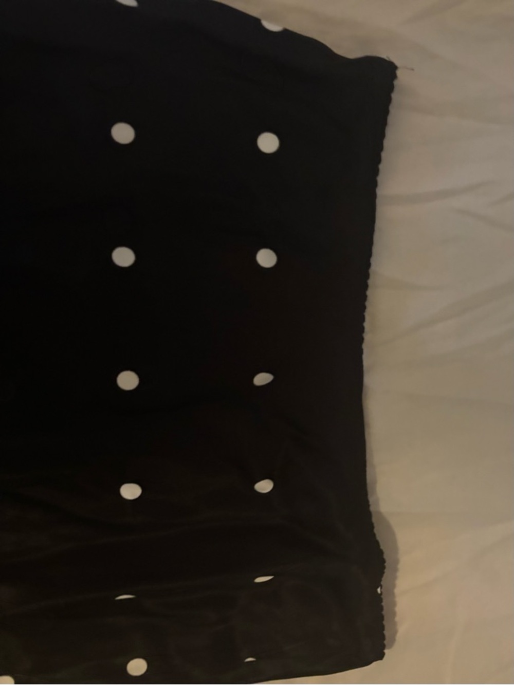 ASOS Black Midi slip Skirt with White Polka Dots - Picture 4 of 5